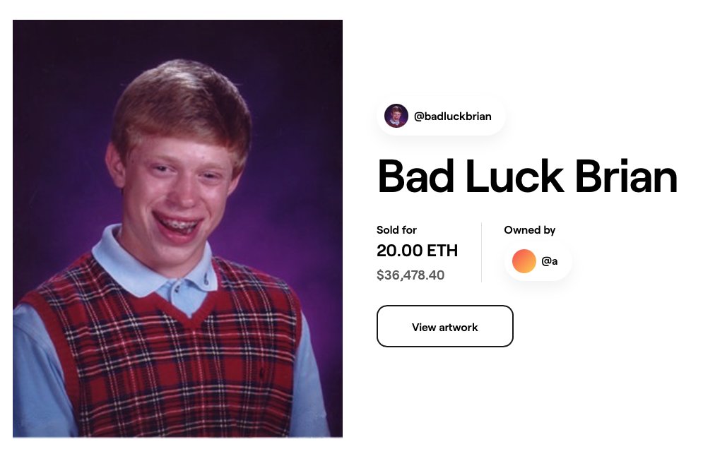 Bad luck brian NFT