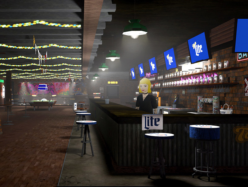 Miller Lite Meta Lite Decentraland